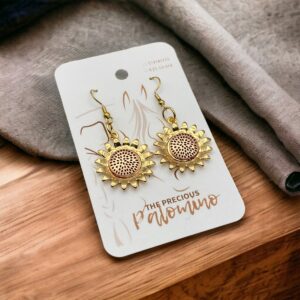 TPP – Sunflower Dangles in Gold and Copper