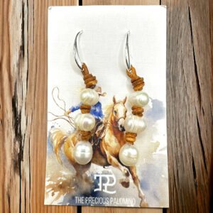 TPP – Knotted 3 Pearl Drop Earrings