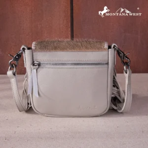 Montana West Genuine Leather Cowhide Collection Crossbody Bag