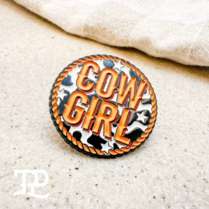 TPP – Cowgirl Button Hat Pin / Brooch