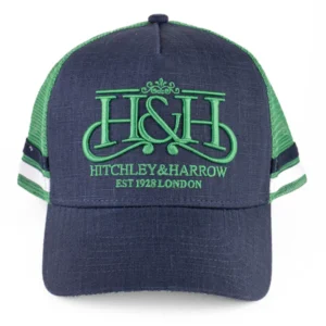 Hitchley & Harrow Trucker Cap Navy & Emerald Green