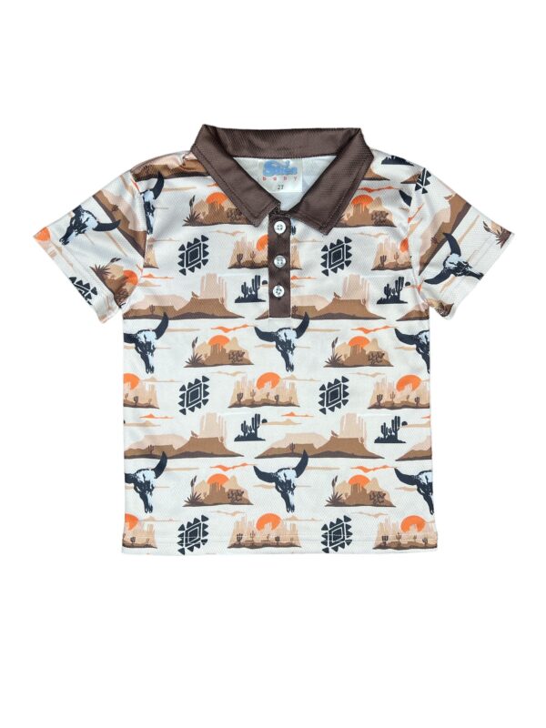 Shea Baby Desert Polo Boys Shirt - Image 2