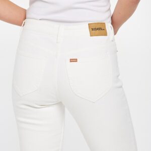 Riders by Lee Womens Mid Crop Skinny Jeans White Night